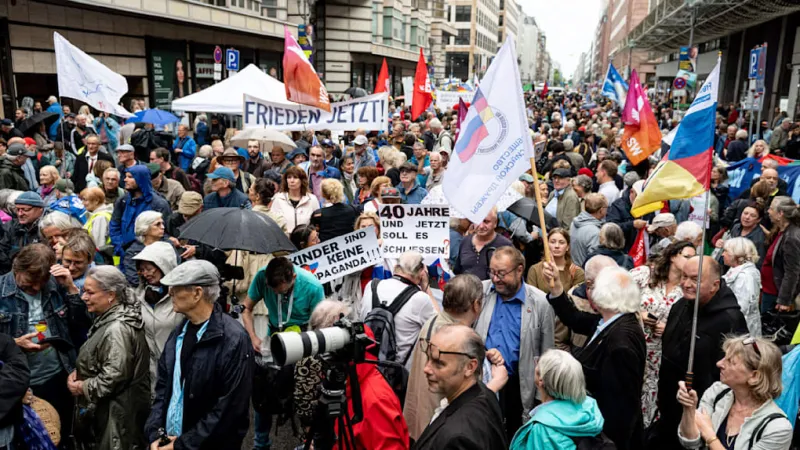 Berlin Erupts in Dual Protests Over Russian House Closure