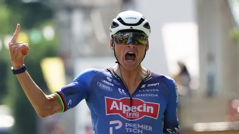 Van Der Poel Conquers Scorching Tour De France Stage Amid Extreme Heat