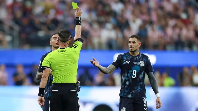 VAR Overturns Player Mix-Up, Almiron Booked for Simulation in USA-Paraguay Match