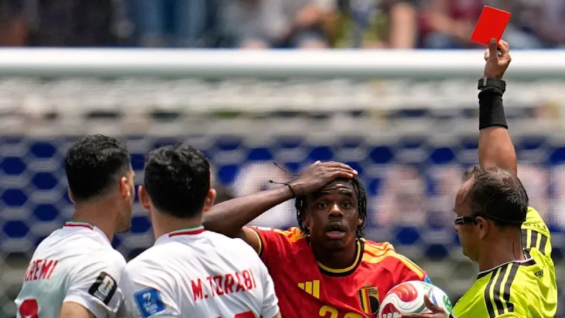 World Cup: Red Card for Goy Sparks Belgian Outcry, VAR Review Demanded