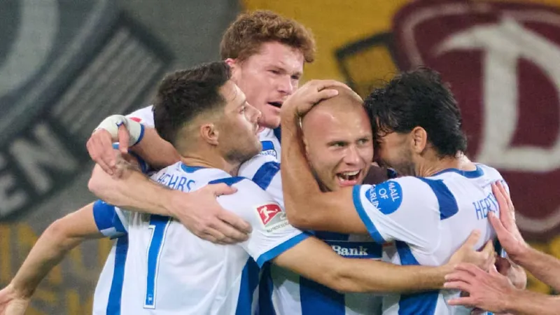 Sixth Straight Win: Hertha BSC Overcomes Bizarre Blunders