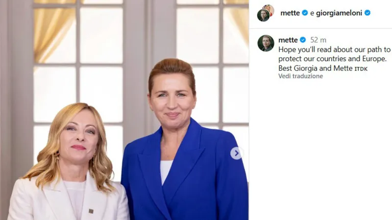 Meloni, Frederiksen Unite Against Uncontrolled Immigration, Defend Europe