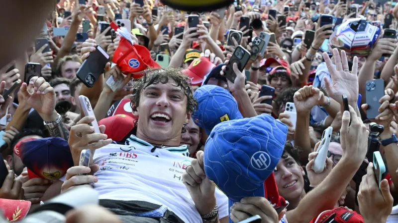 Italian Prodigy Antonelli Makes History, Emotional Podium at Monza