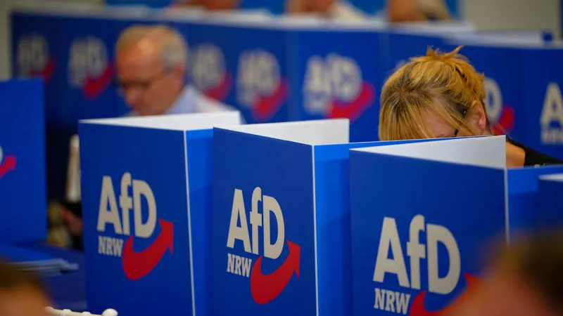 AfD North Rhine-Westphalia Party Congress Descends Into Chaotic Power Struggle