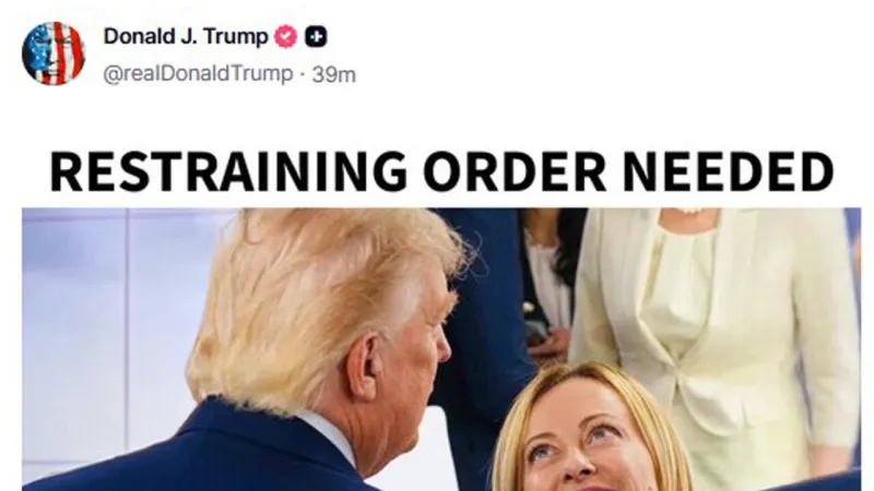 Trump Attacks Meloni, Calls for Restrictive Order Ahead of NATO Summit