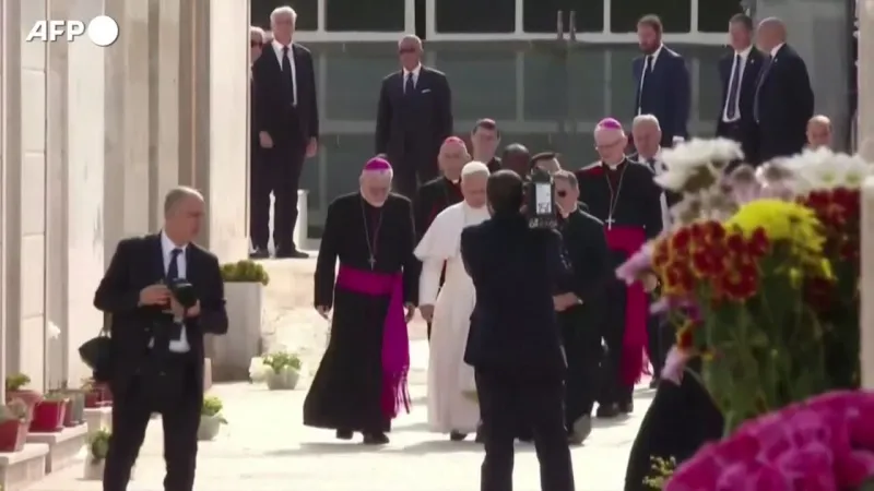Pope Francis Walks Lampedusa's Europe Door Alone, Observes Sea