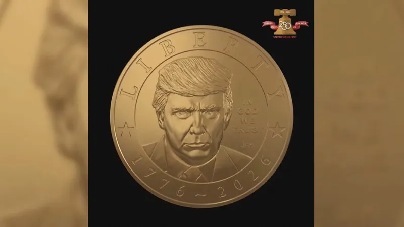 President Trump's Portrait Adorns New Dollar Coin for Independence Day