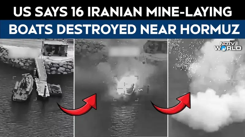 US Reports 16 Iranian Mine Ships Eliminated Amid Regional Onslaught